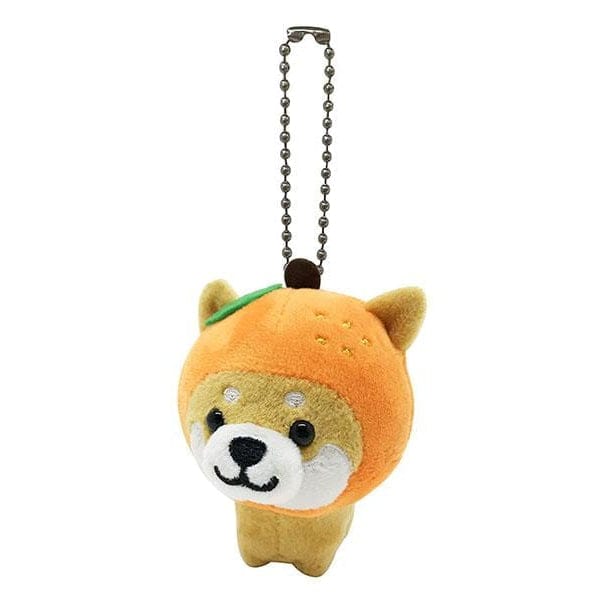 Tabisuru Mameshiba Keychain- Mandarin Orange Mameta