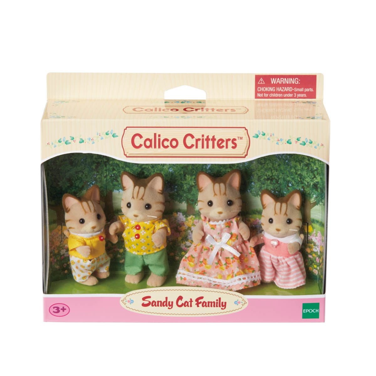 Calico Critters Striped Cat Family Play Set