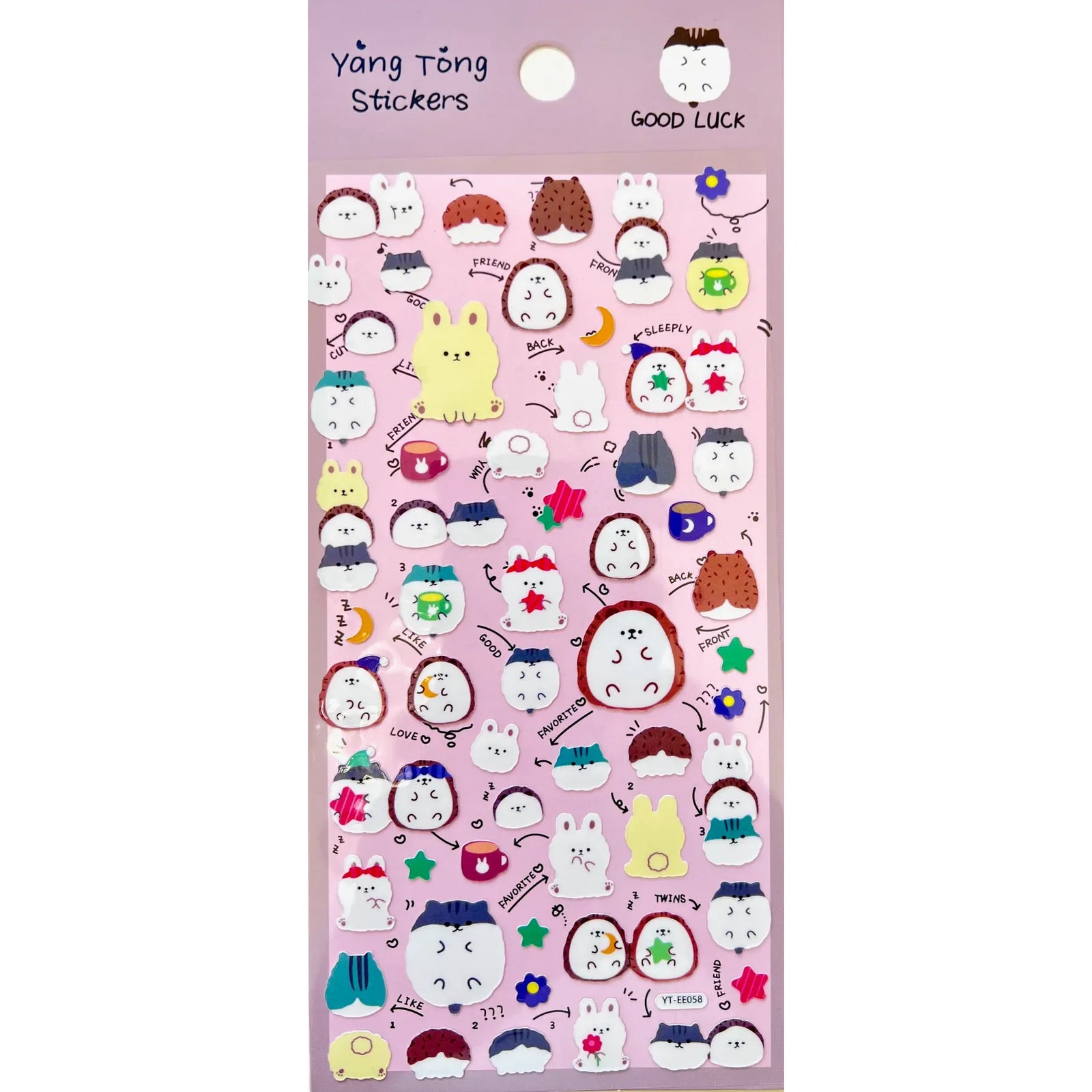 Good Luck Friend Assortment Stickers