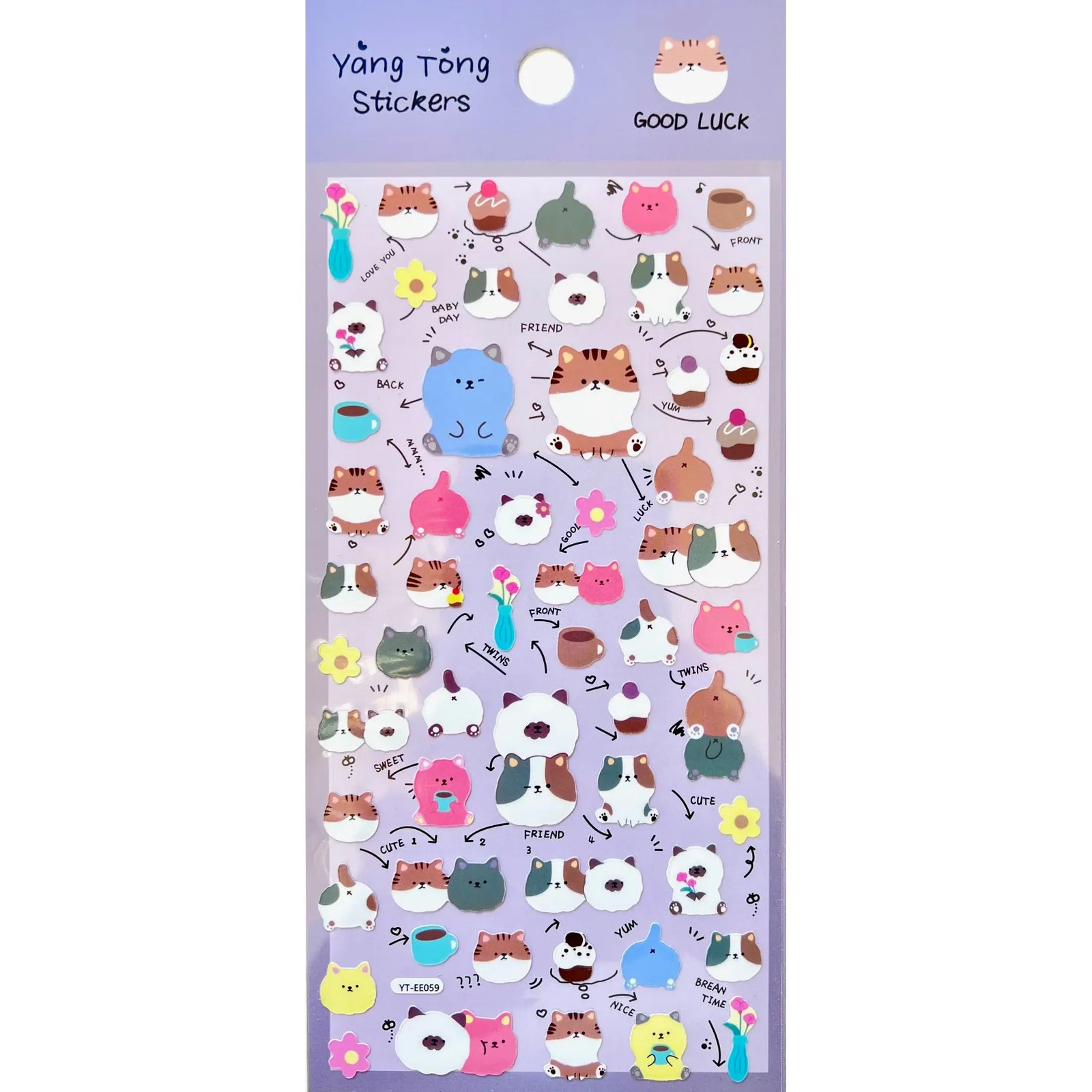Good Luck Friend Assortment Stickers