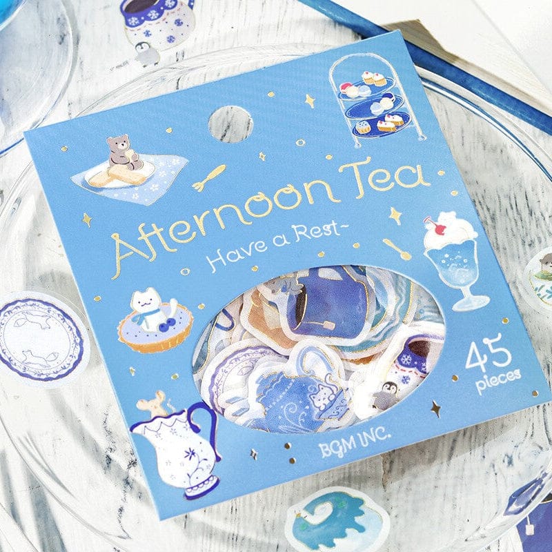 Afternoon Tea Blue Version BGM Stickers