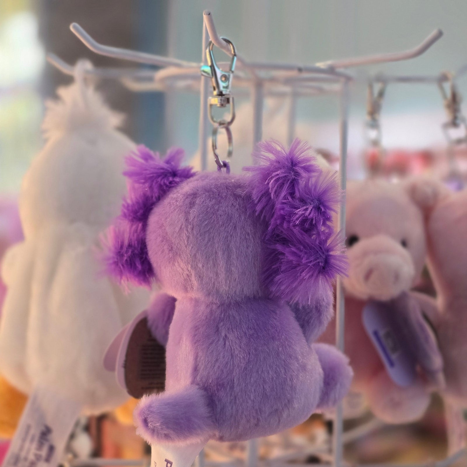Xavier Purple Axolotl Clip-On Palm Pals Plush