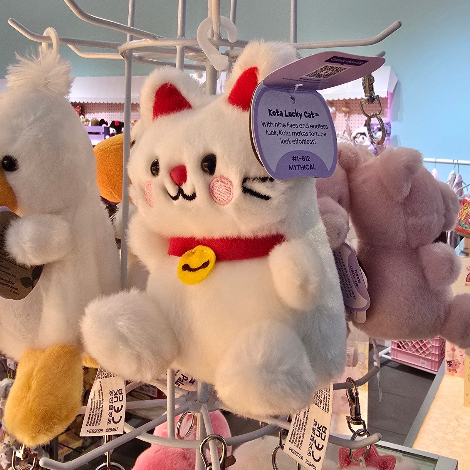 Kota Lucky Cat Palm Pals Plush