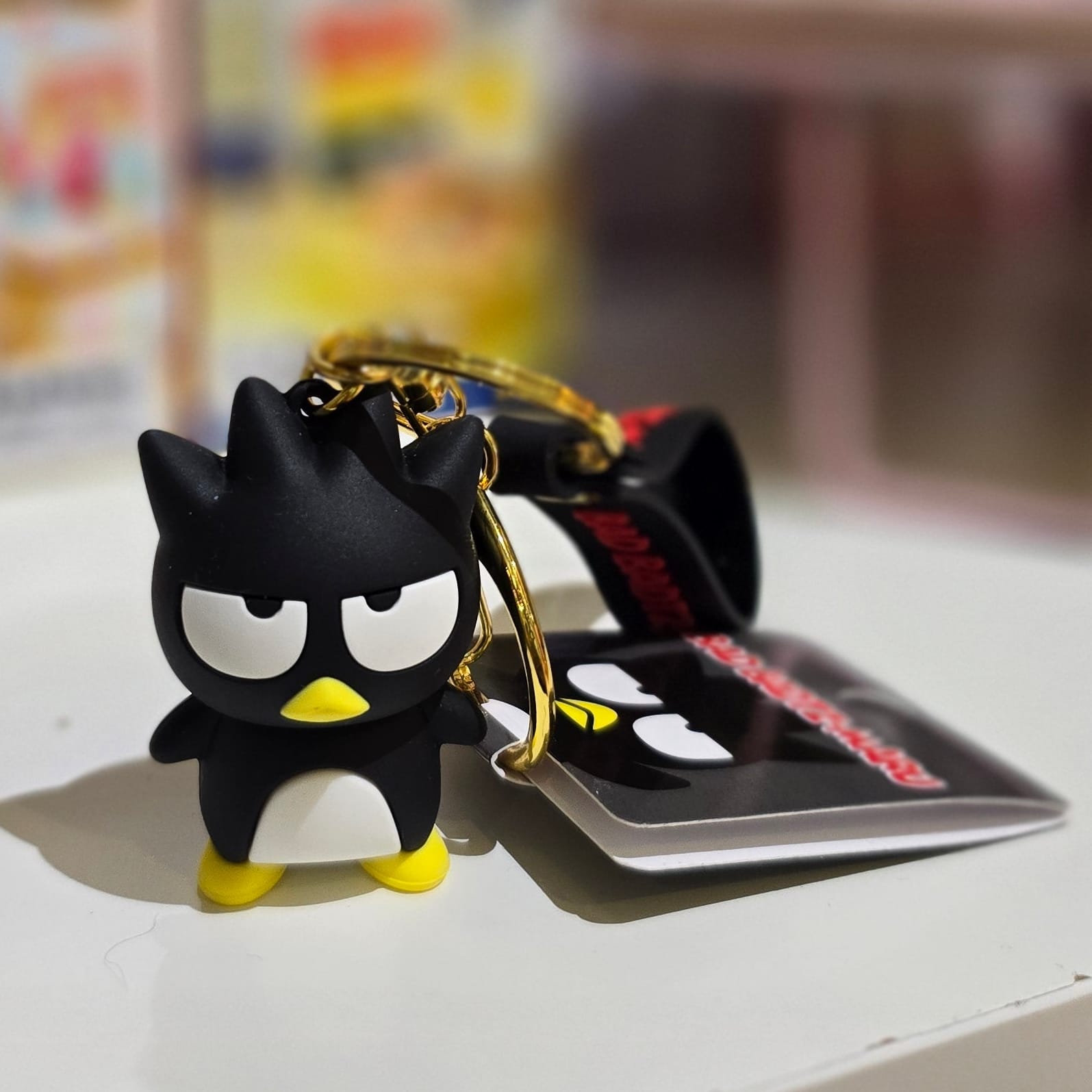 Badtz-Maru Rubber Keychain with Character Mascot