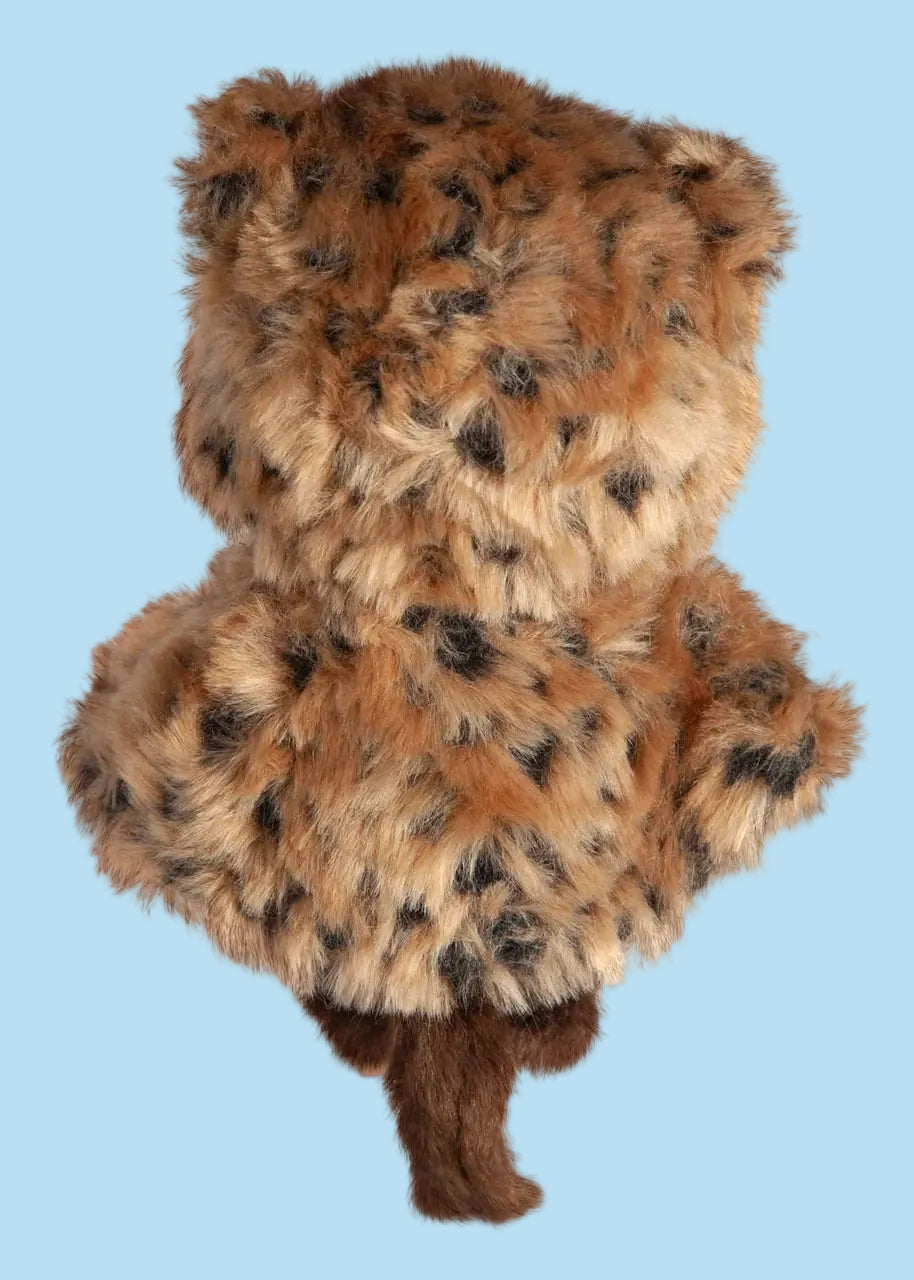 Monchhichi Girl Leopard Hood 8" Plush