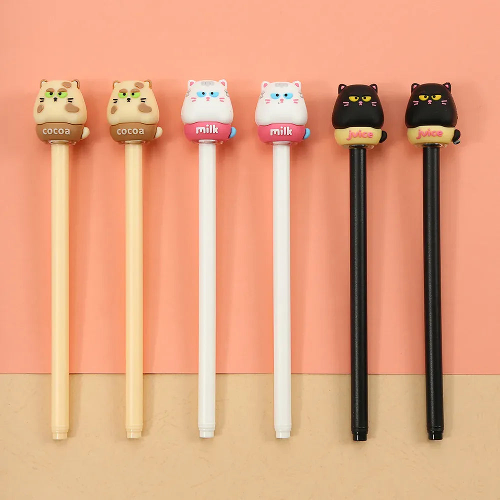 Puffy Eye Cat Retractable Gel Pen