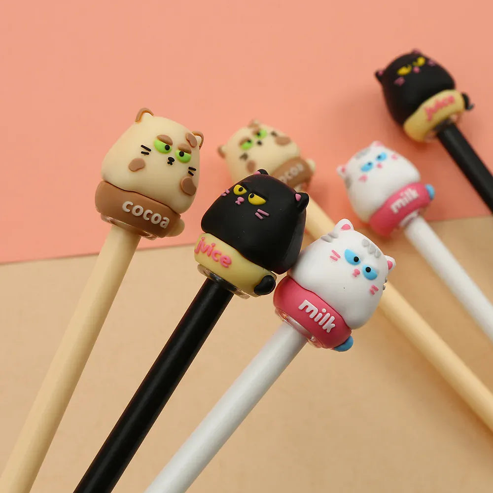 Puffy Eye Cat Retractable Gel Pen