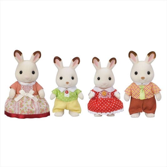 Chocolate Rabbit Family Calico Critters Playset