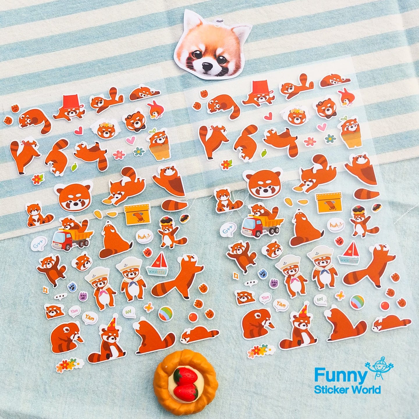 Red Panda Stickers