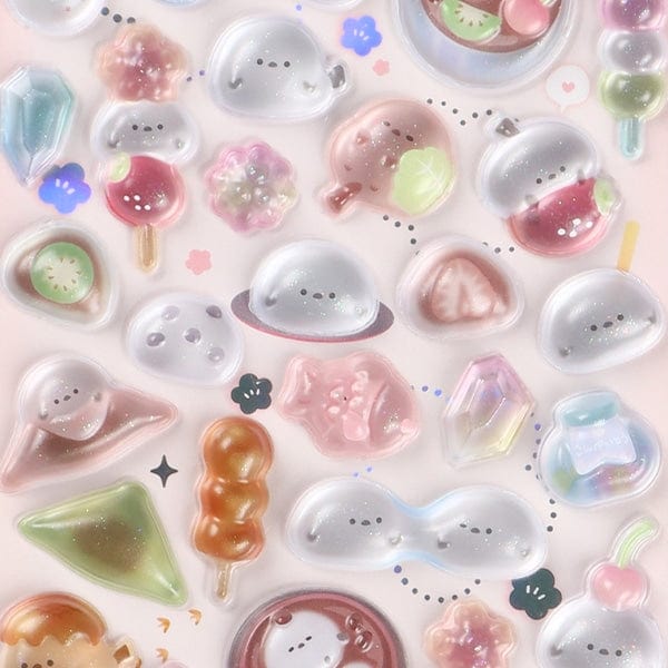 Sweet Snowbirds Frozen Bonbon Drop Stickers