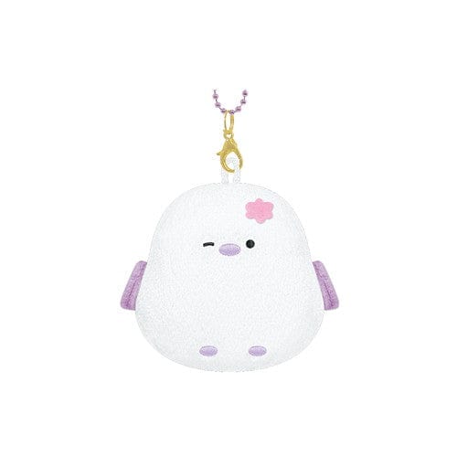 Snowbird with Flower PetaFure Keychain