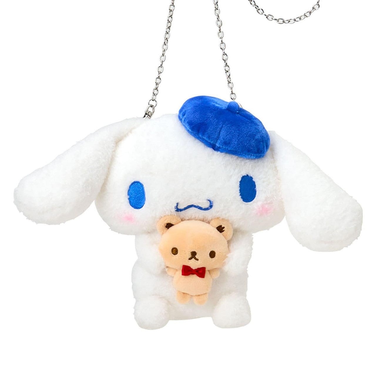 Cinnamoroll Together with Teddy Bear Plush Crossbody Bag