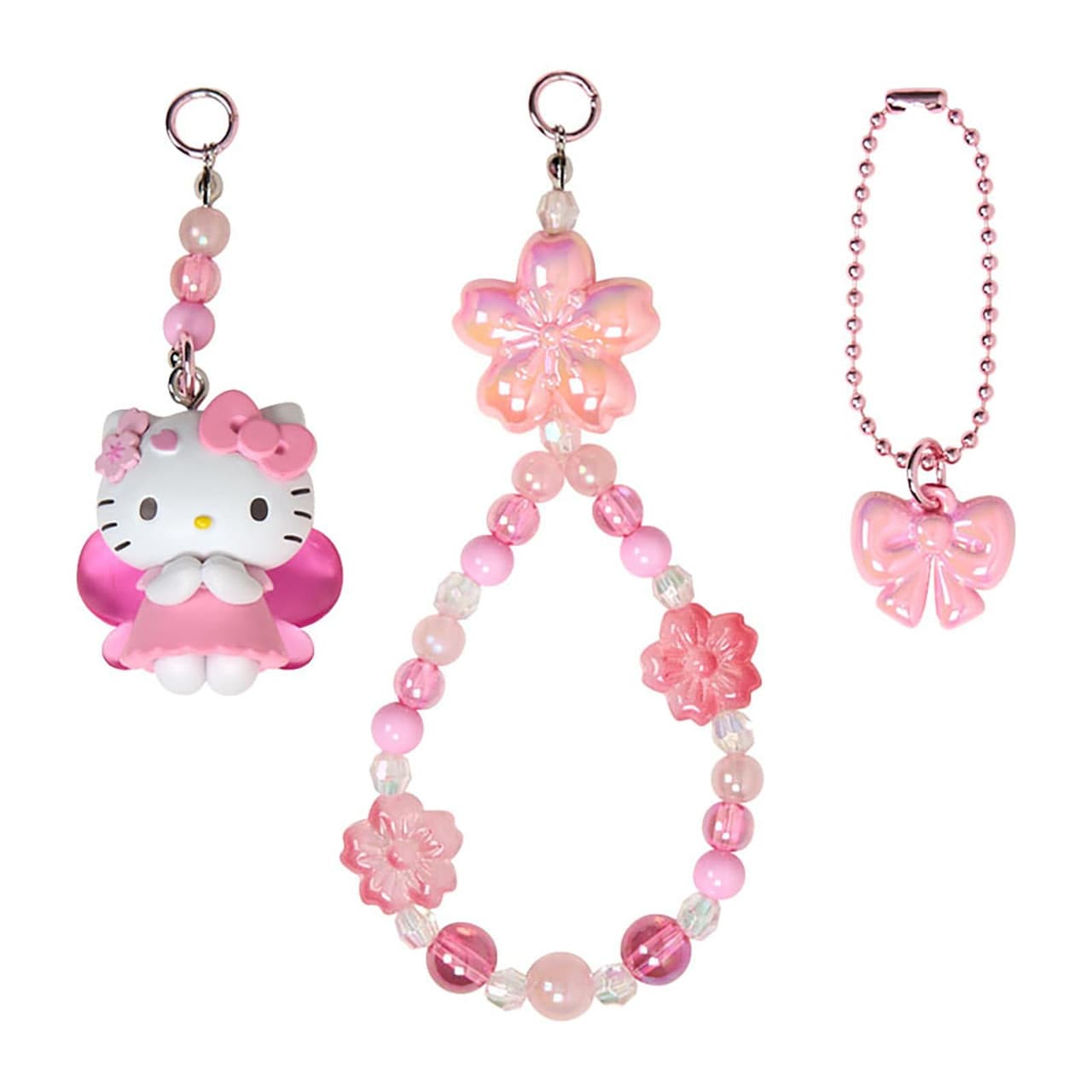 Hello Kitty Sakura Charm Keychain