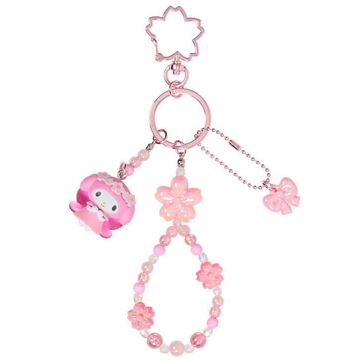 My Melody Sakura Charm Keychain
