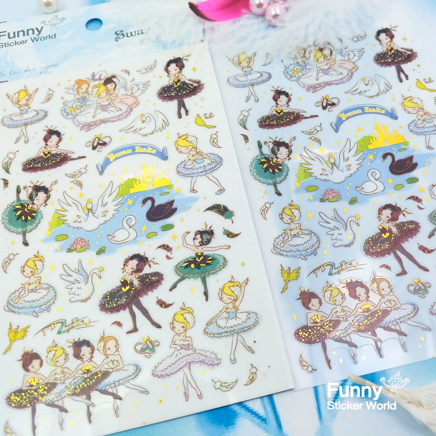 Swan Lake Ballerina Stickers