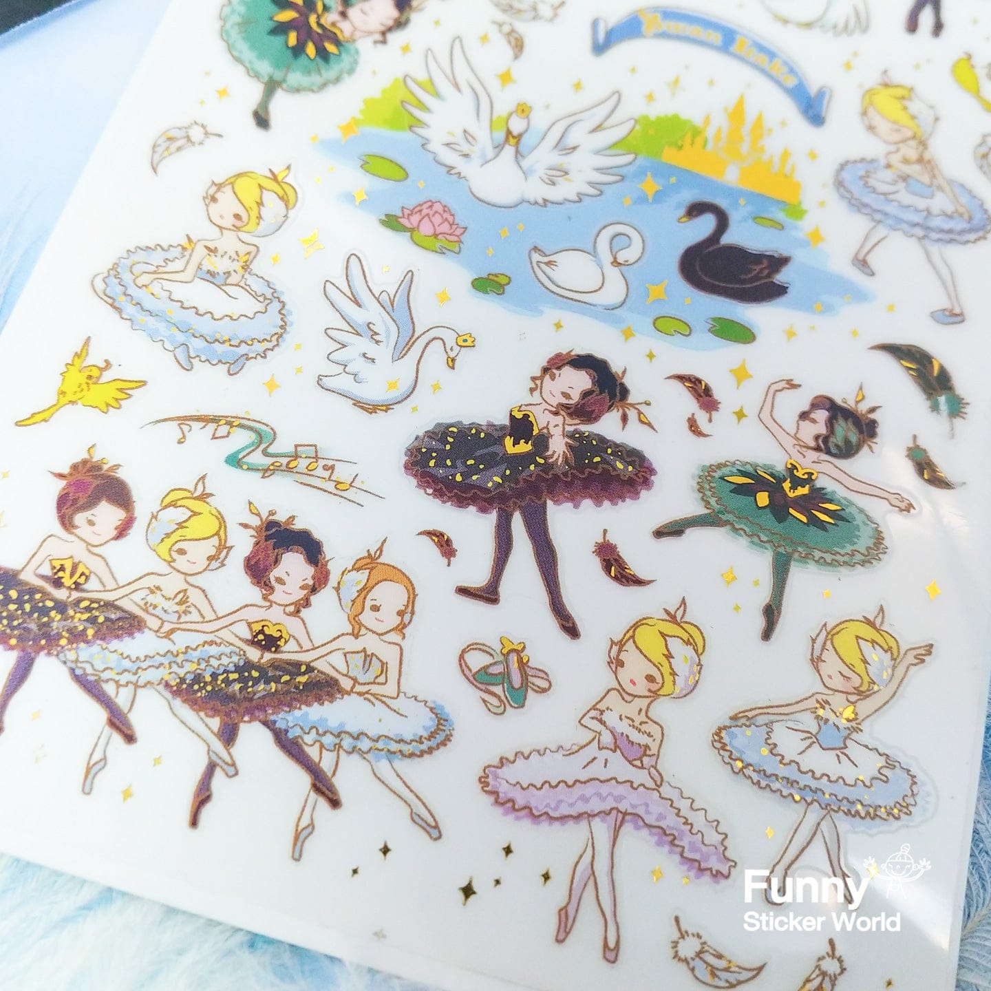 Swan Lake Ballerina Stickers