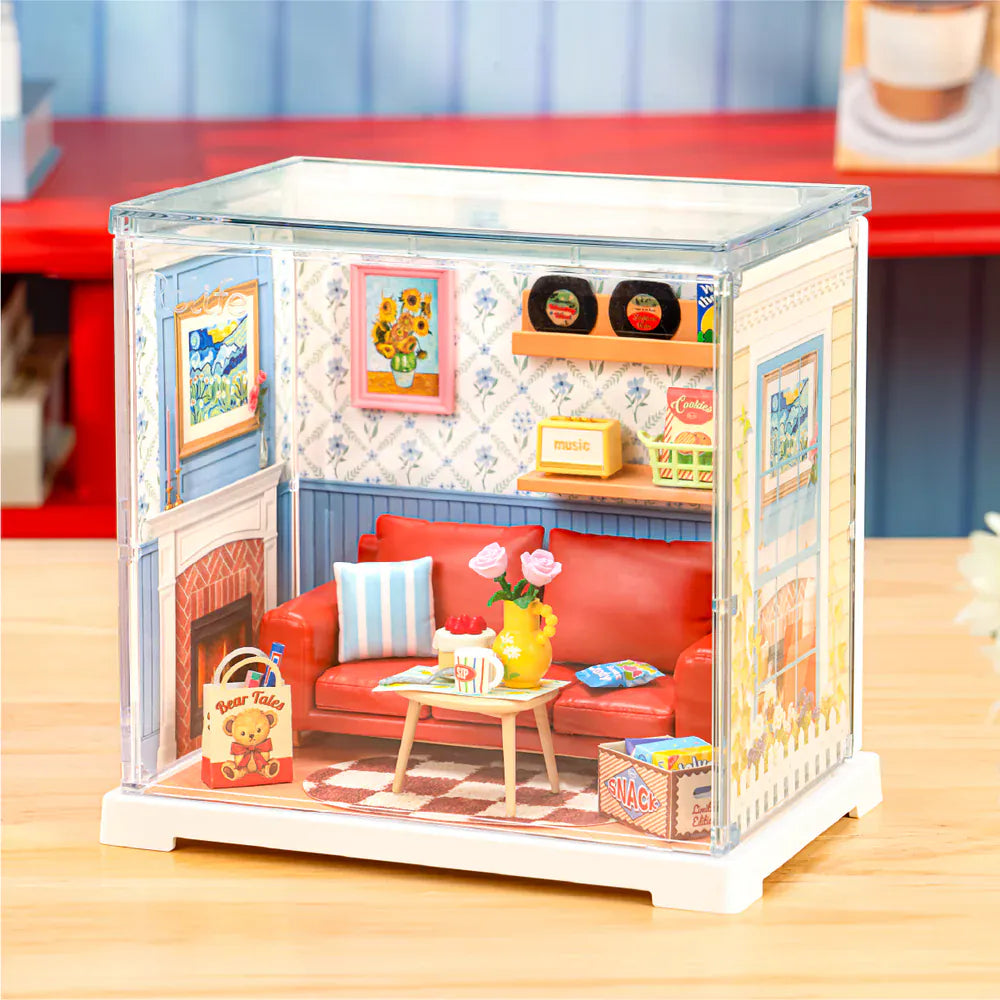 Super Creator Country Blue Lounge DIY Mini House