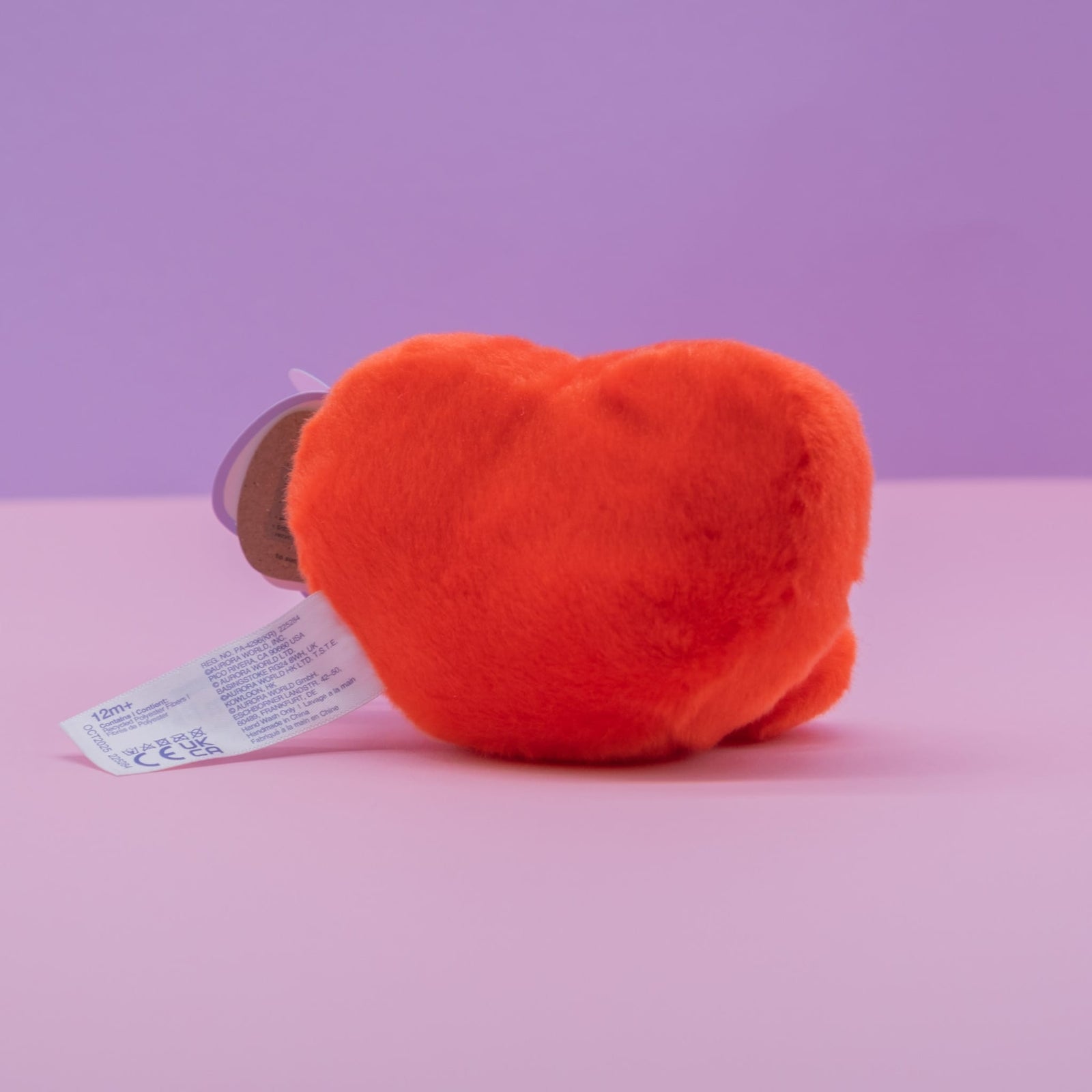 Amor Heart Palm Pals Clip-On 4" Plush