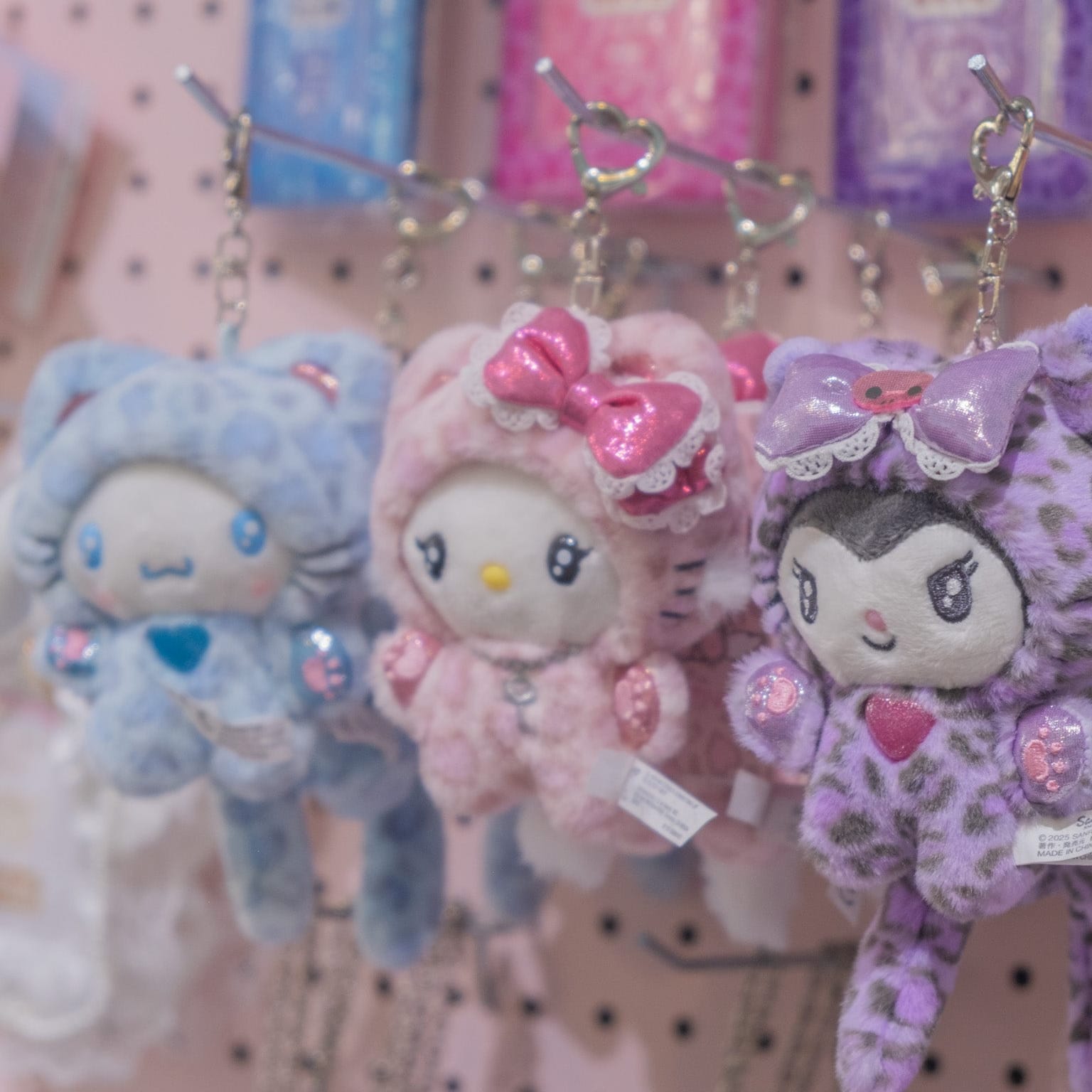 Cinnamoroll Leopard Cat Series Plush Keychain