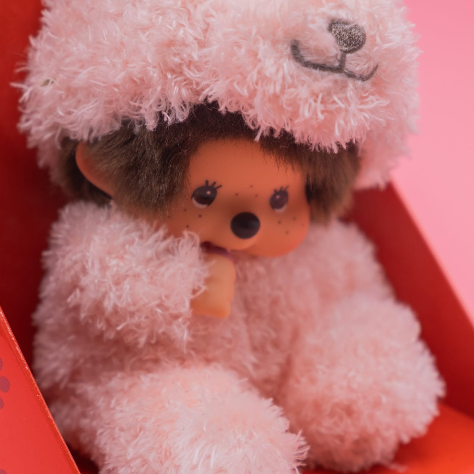 Monchhichi in Fluffy Bunny Rabbit Costume