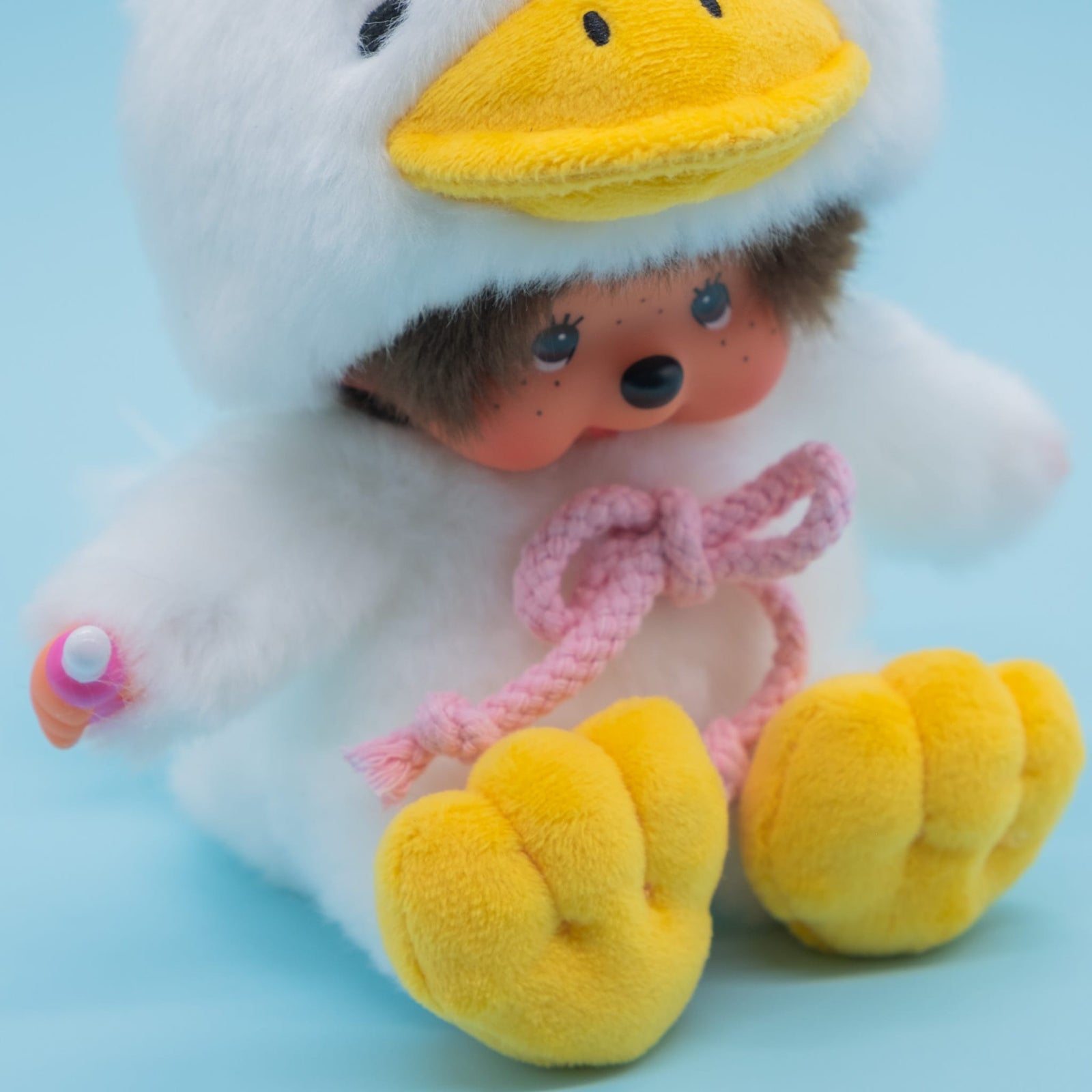 Monchhichi in Fluffy Duck Costume