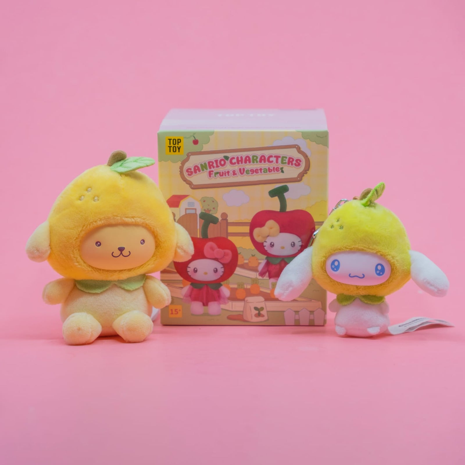 Sanrio Characters Fruit & Vegetable Series Mini Plush Charm Blind Box