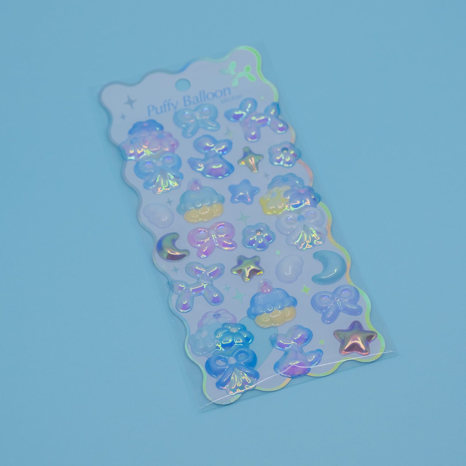 Blue Balloon Bonbon Drop Stickers