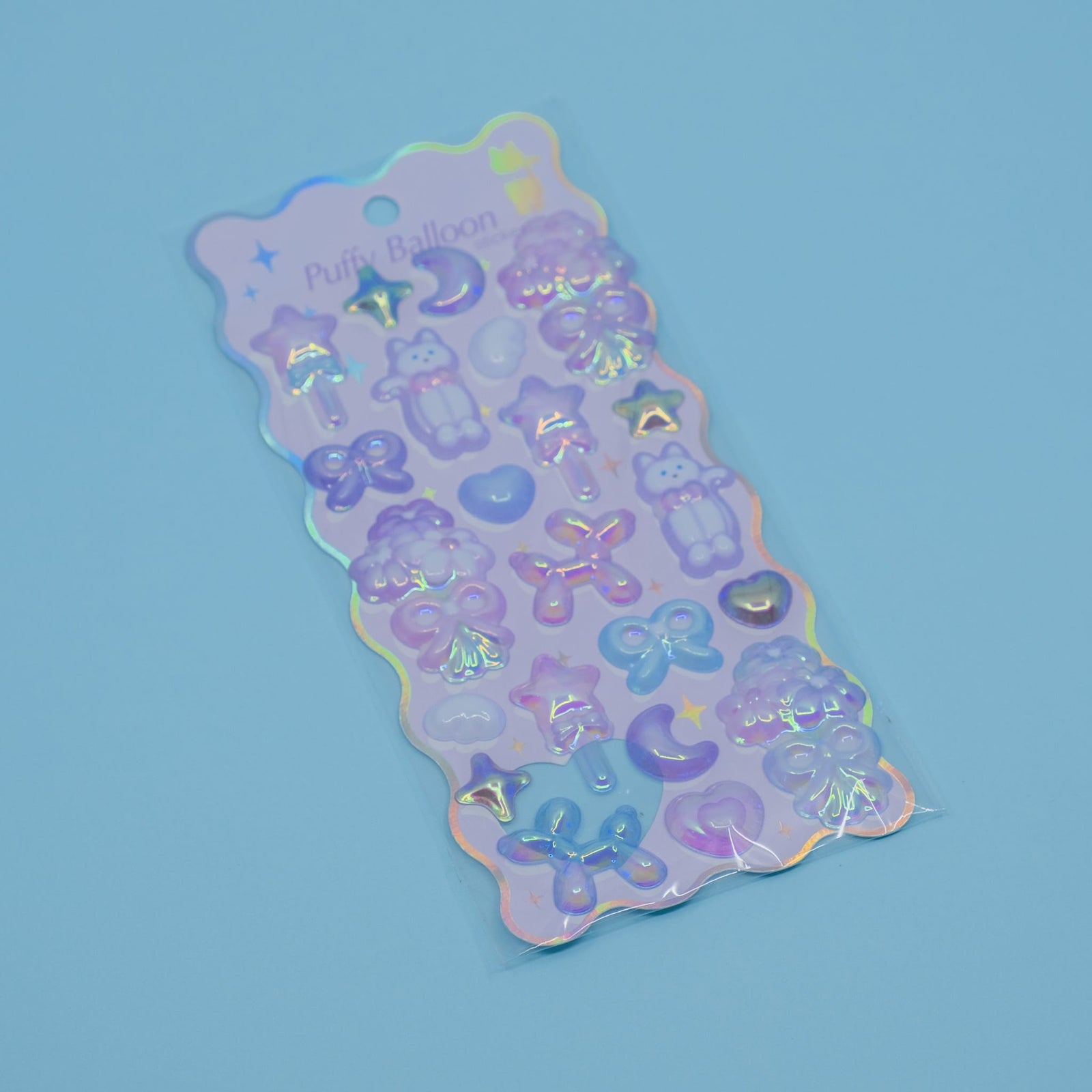 Purple Balloon Bonbon Drop Stickers