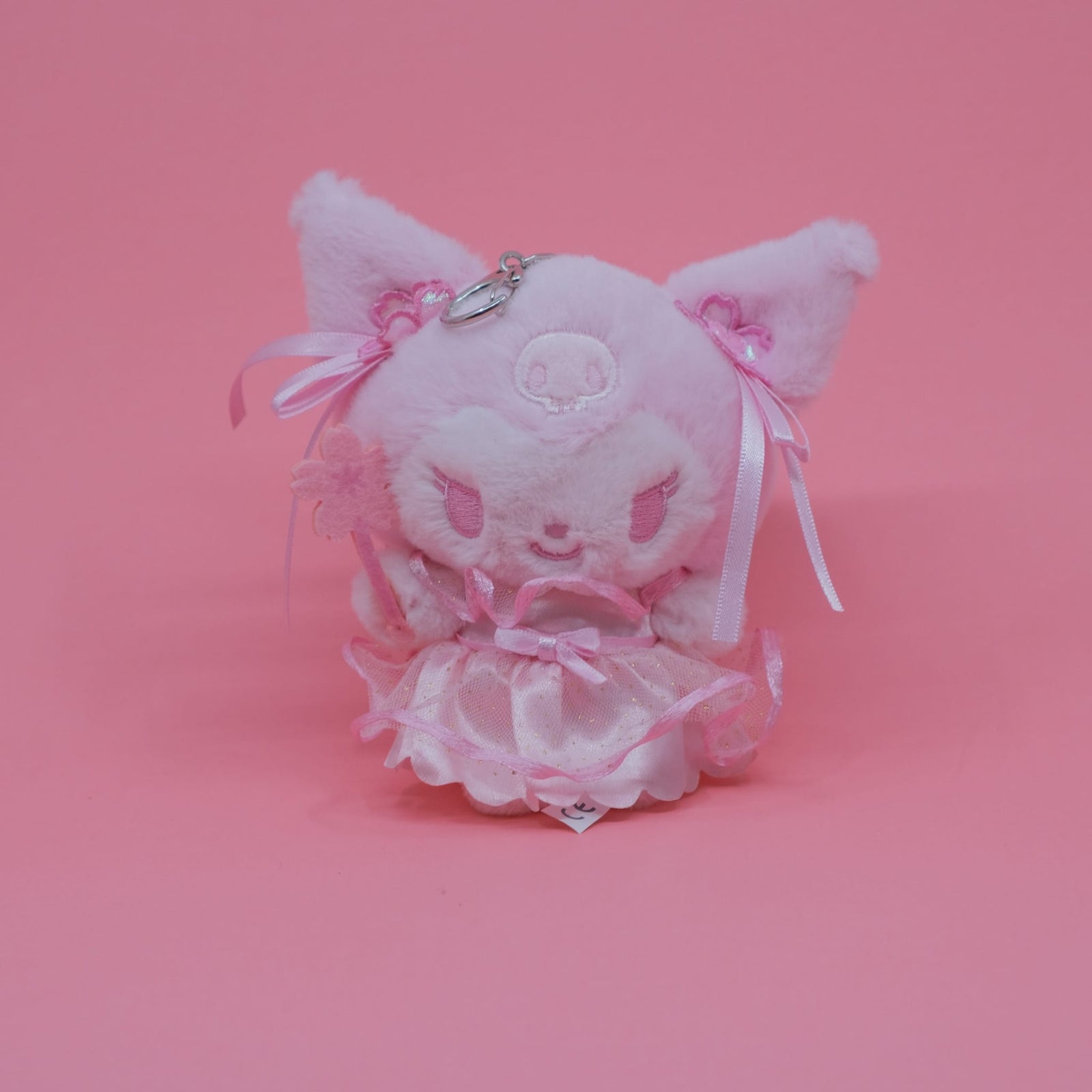 Kuromi Sakura Plush Keychain