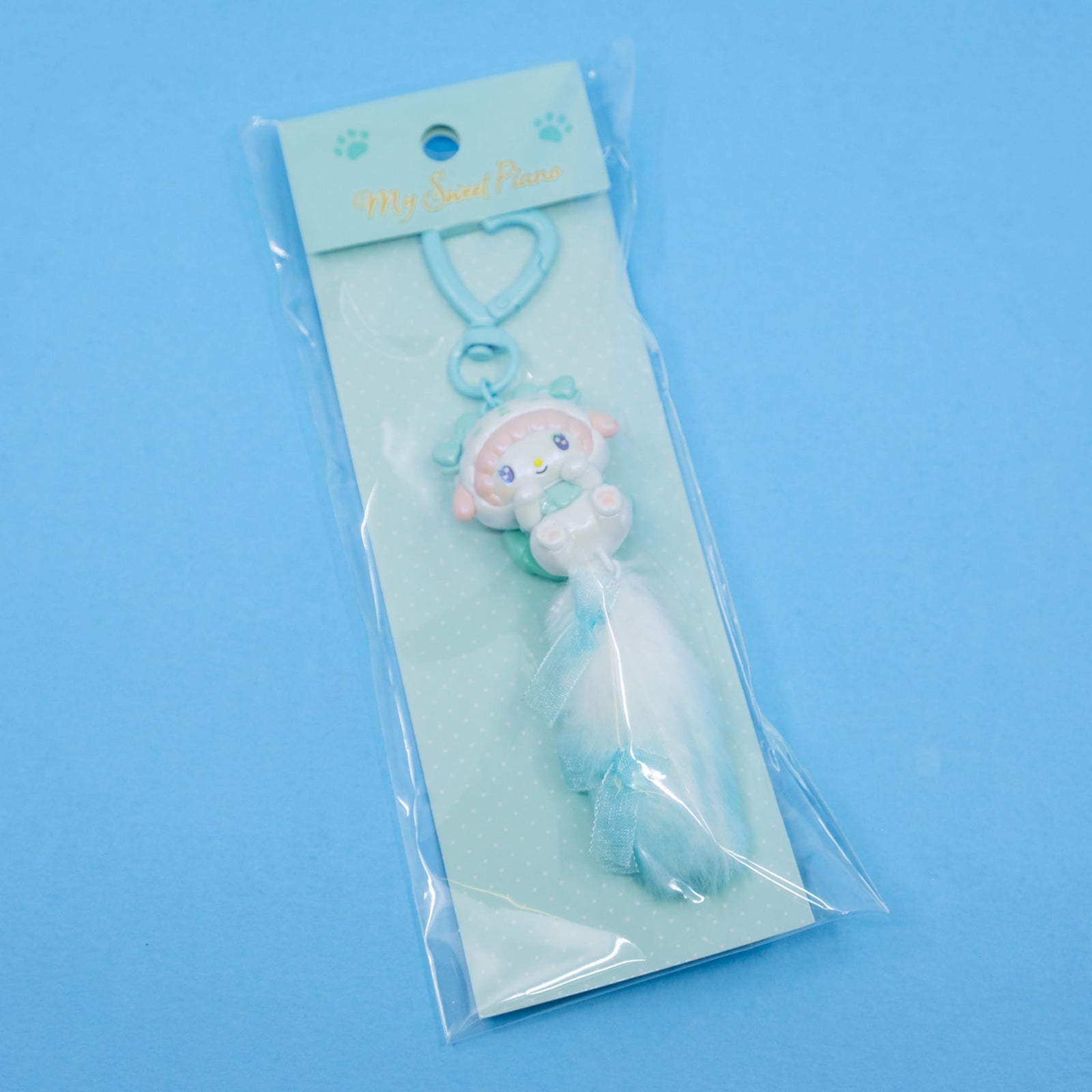 My Sweet Piano Kitten Bow Keychain