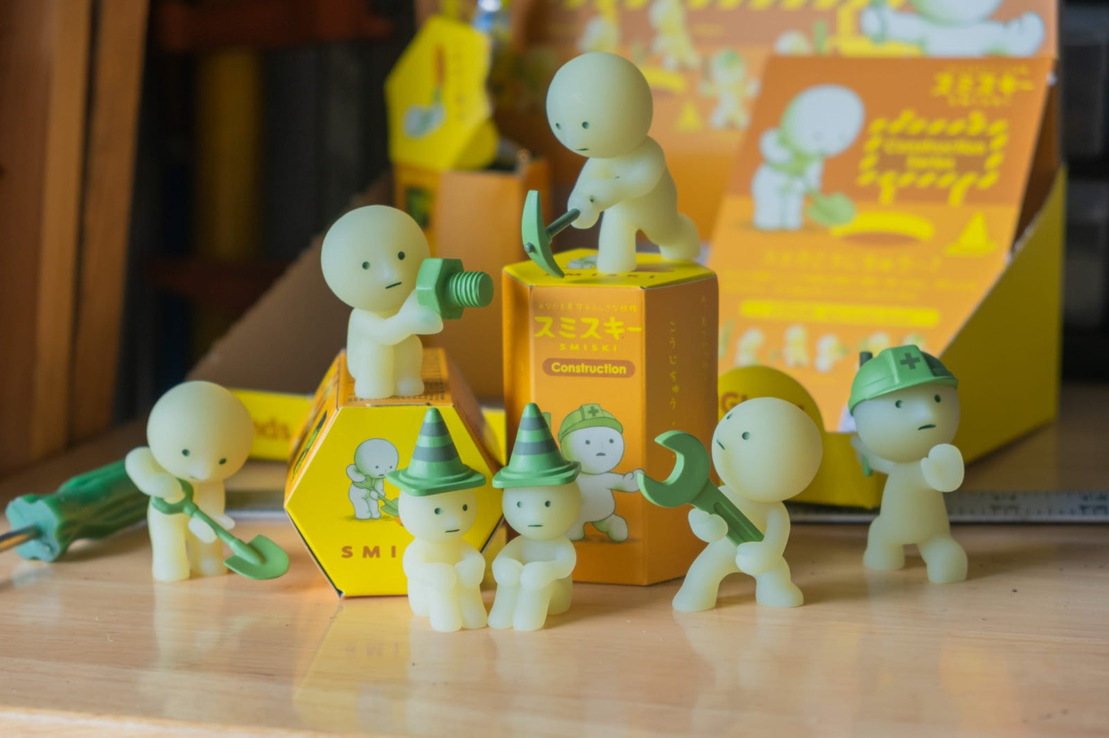 Smiski Construction Series Mini Figure Blind Box