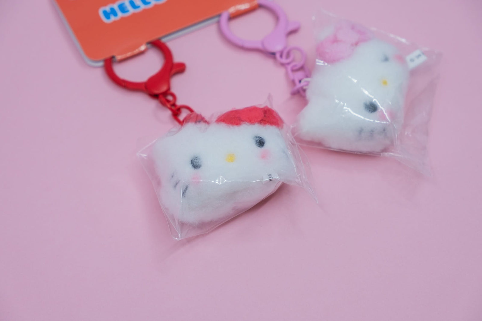 Hello Kitty Fluffy Duo Keychain