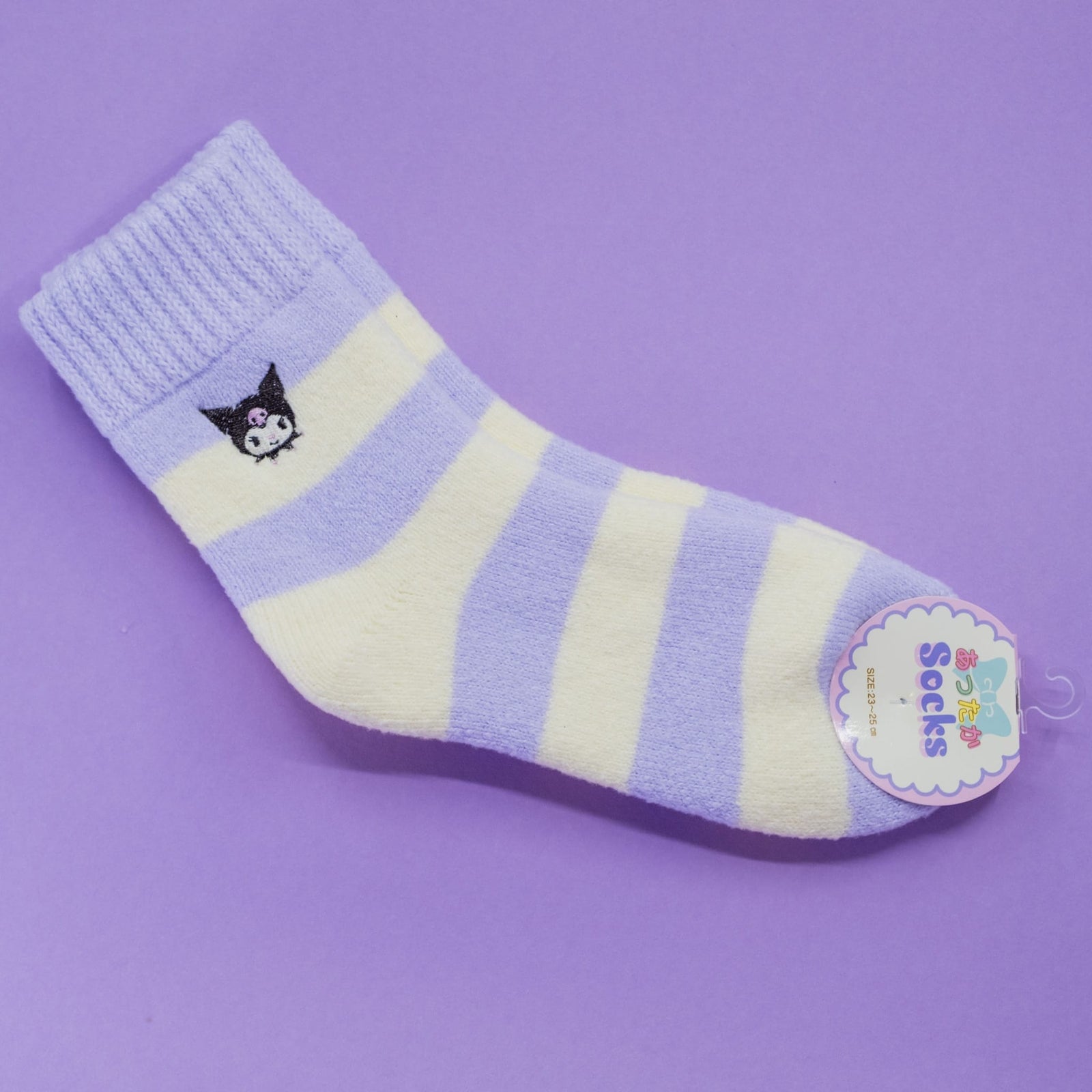 Kuromi Striped Crew Socks