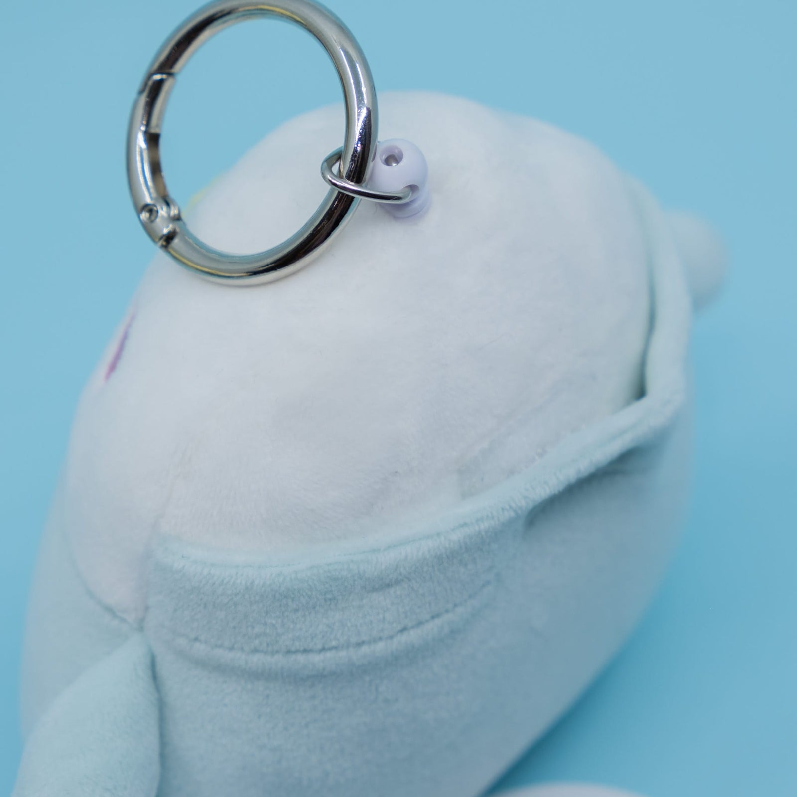 Blue Bird Hughug Mocchiri Reel Keychain with Pocket