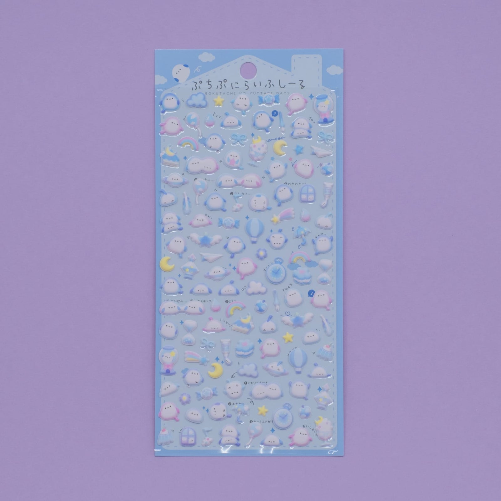 Blue Snowbird Puchipuni Life Stickers