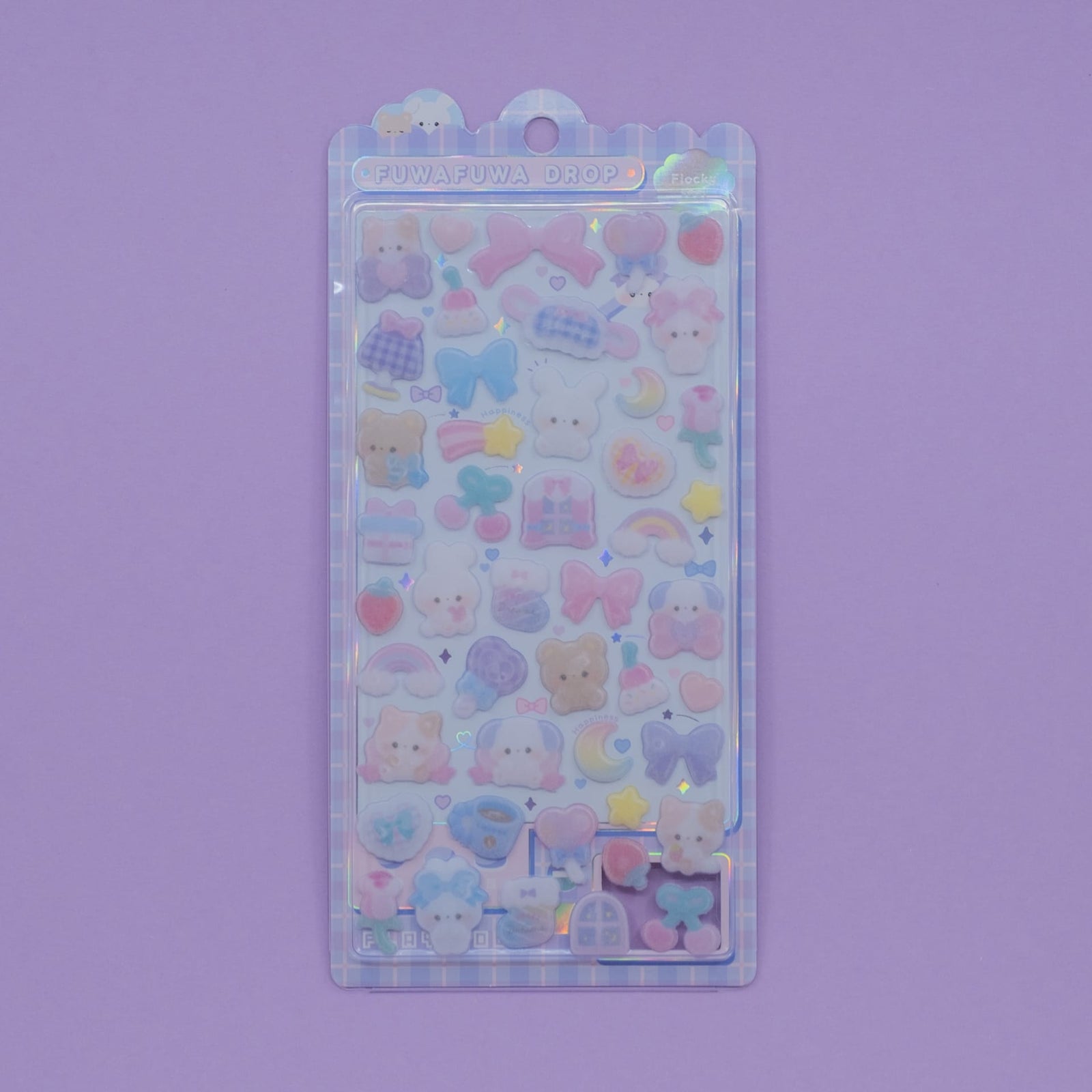 Animals Fuwafuwa Drop Stickers