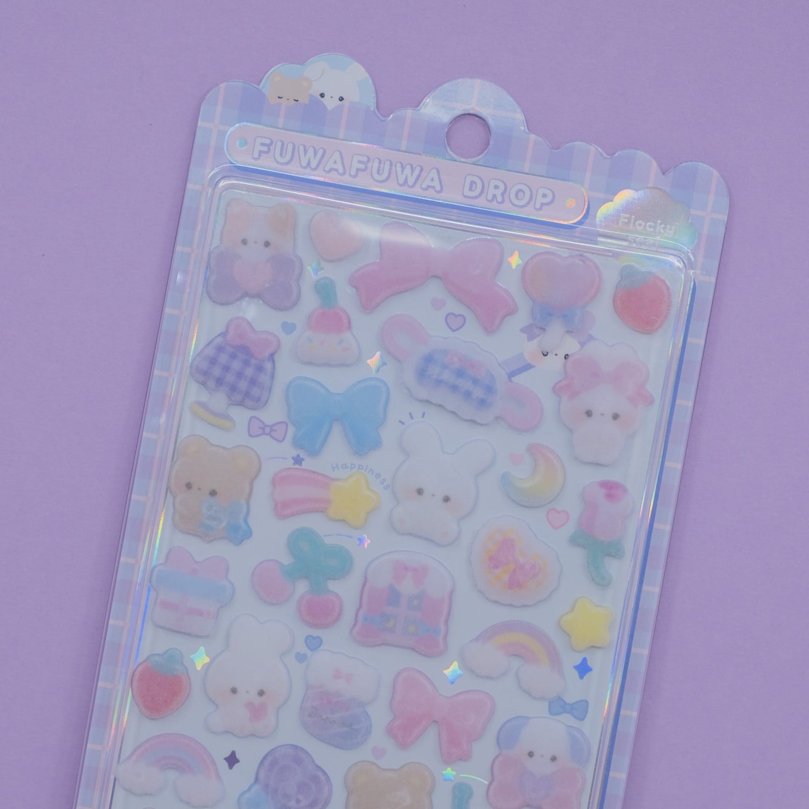 Animals Fuwafuwa Drop Stickers