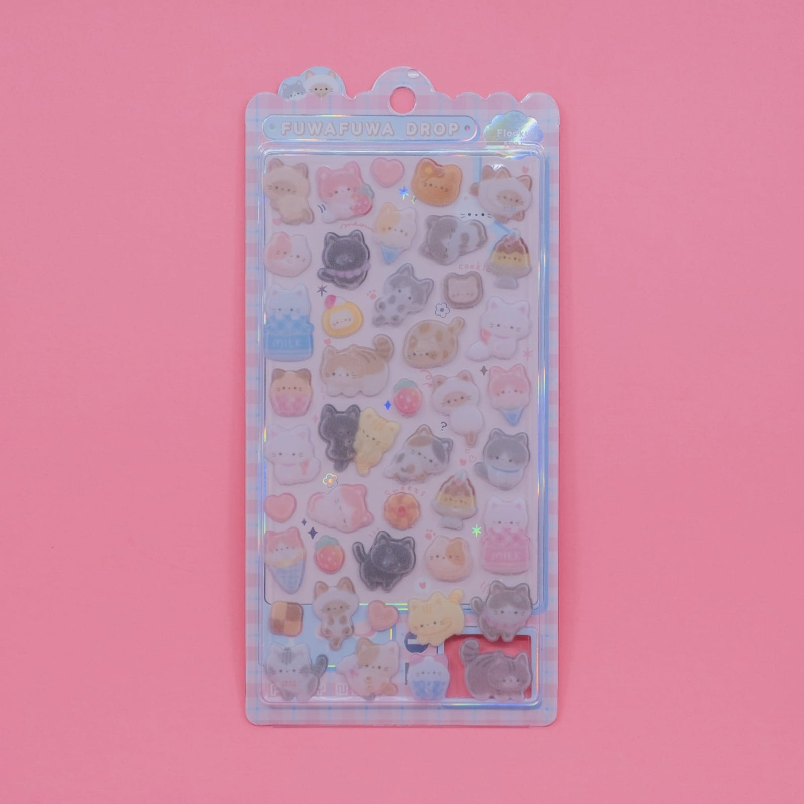 Cats Fuwafuwa Drop Stickers