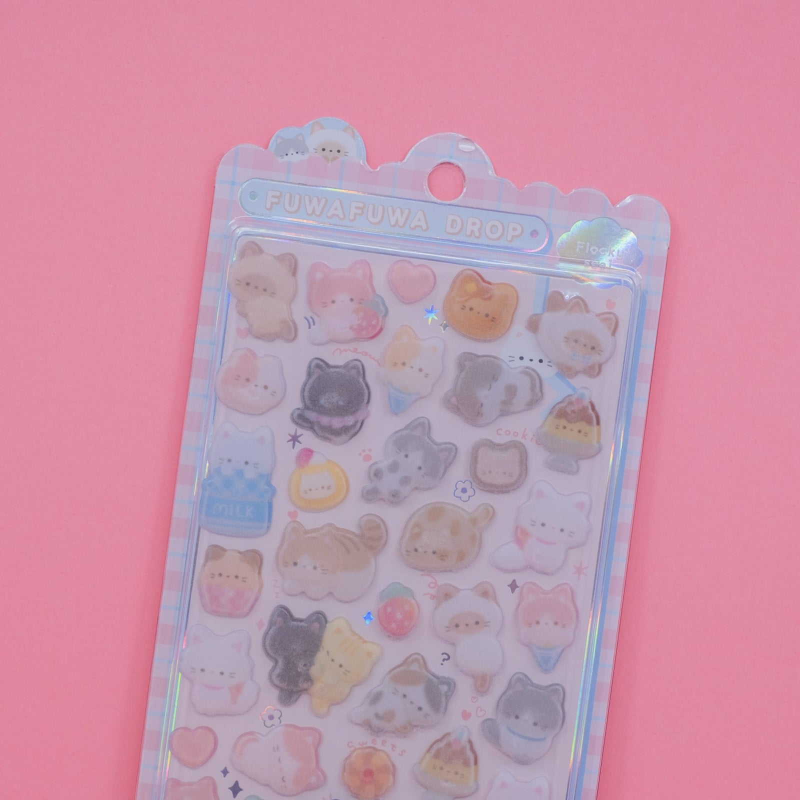Cats Fuwafuwa Drop Stickers