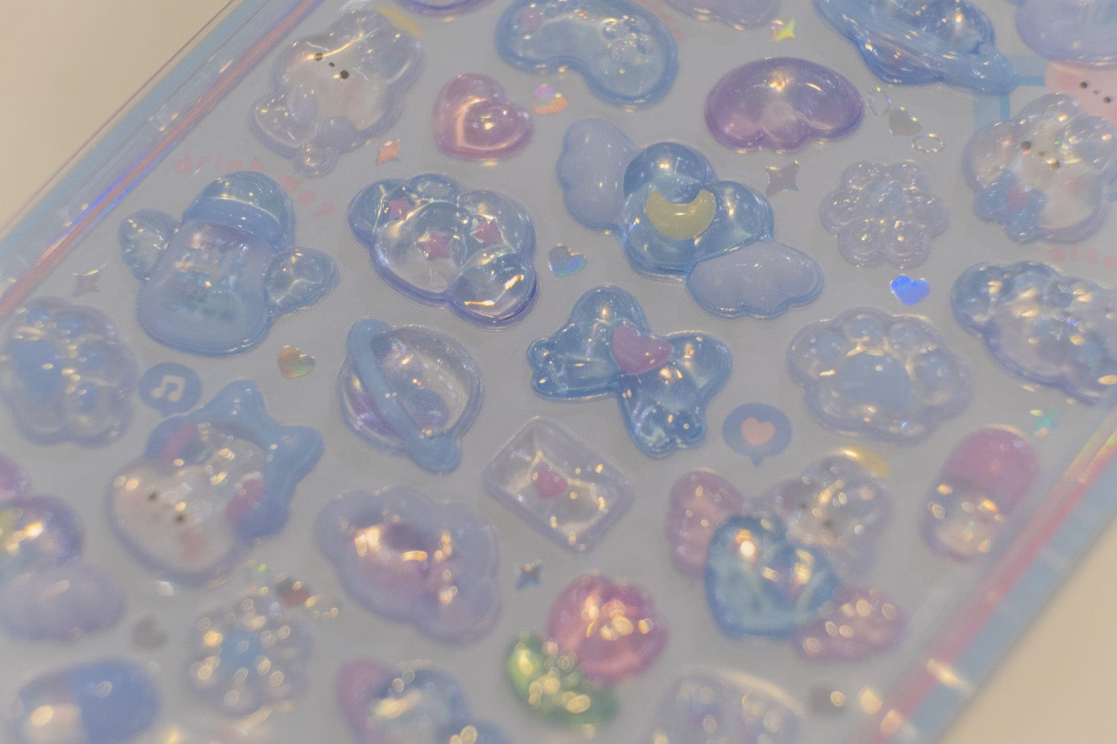 Light Blue Bunny Frozen Bonbon Drop Q-Lia Stickers