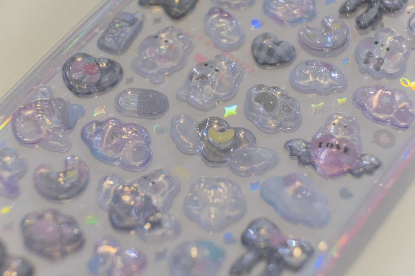 Black & White Bonbon Drop Q-Lia Stickers