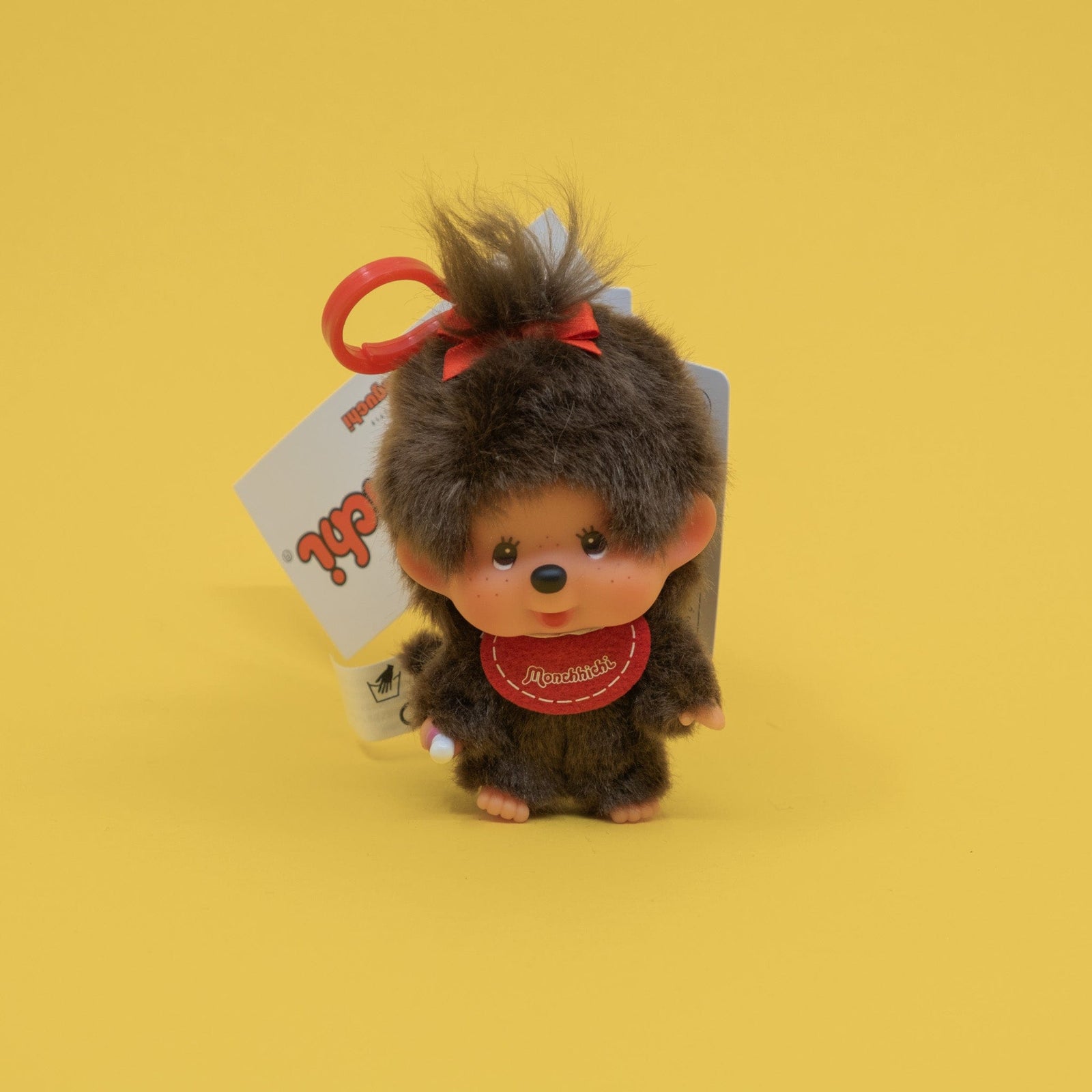 Monchhichi Girl Plush Keychain