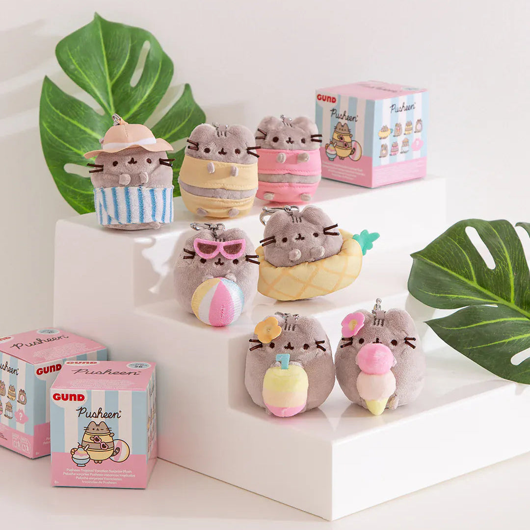 Pusheen Tropical Vacation Surprise Plush Keychain Blind Box
