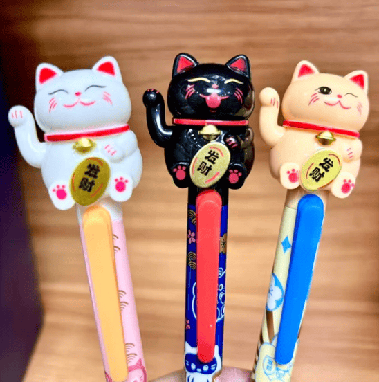Lucky Cat Retractable Gel Pen