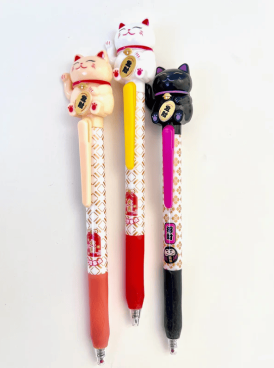 Lucky Cat Retractable Gel Pen