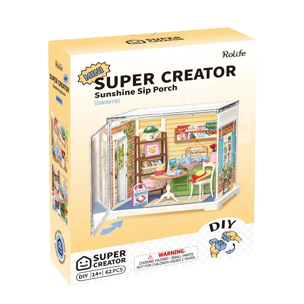 Super Creator Sunshine Sip Porch DIY Mini House