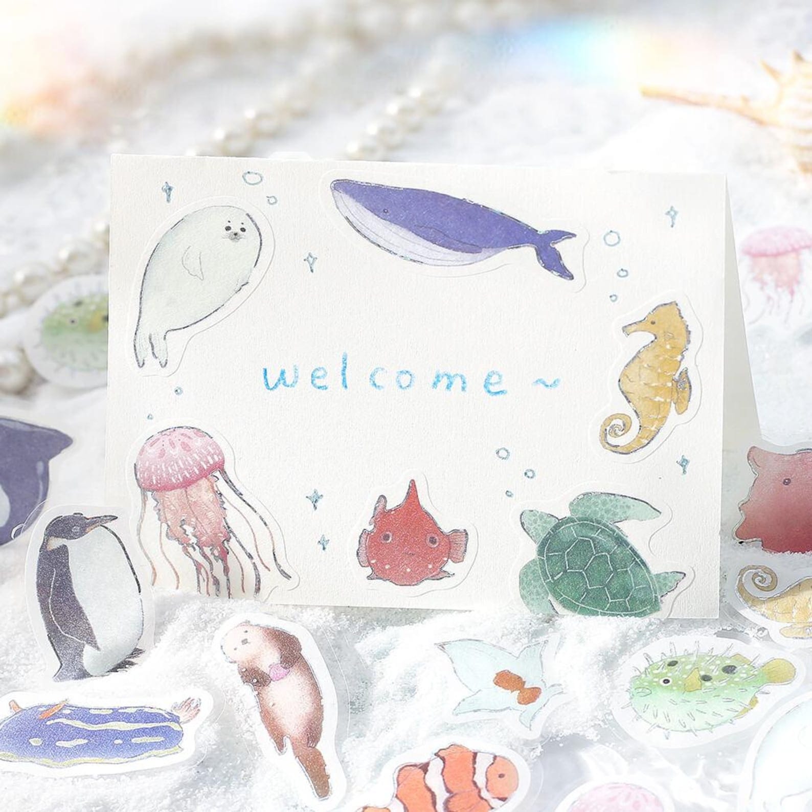 BGM Sticker Flakes-Ippai Marine Life
