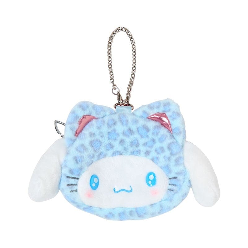 Cinnamoroll Leopard Cat Series Face Pouch Keychain