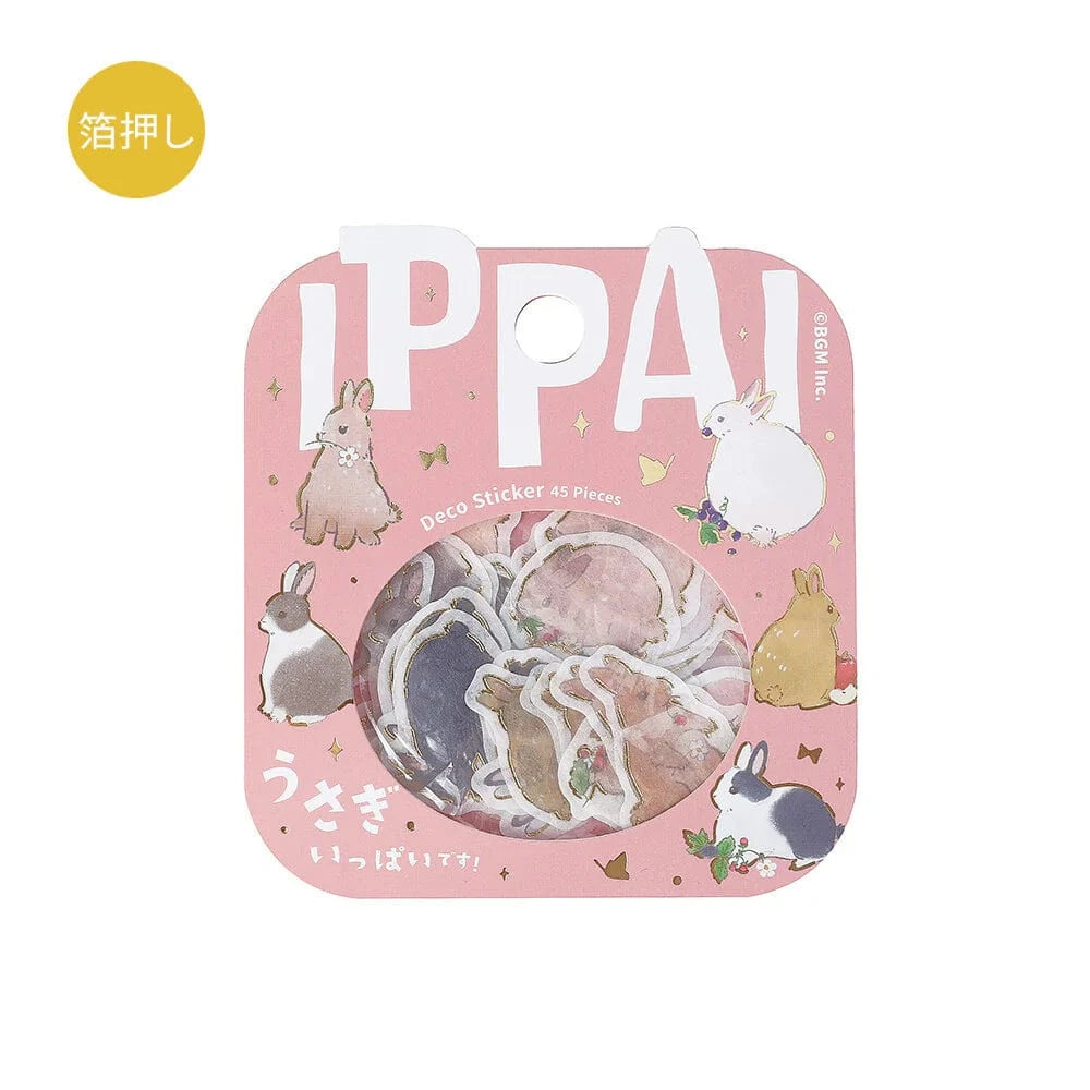 BGM Sticker Flakes-Ippai Rabbits