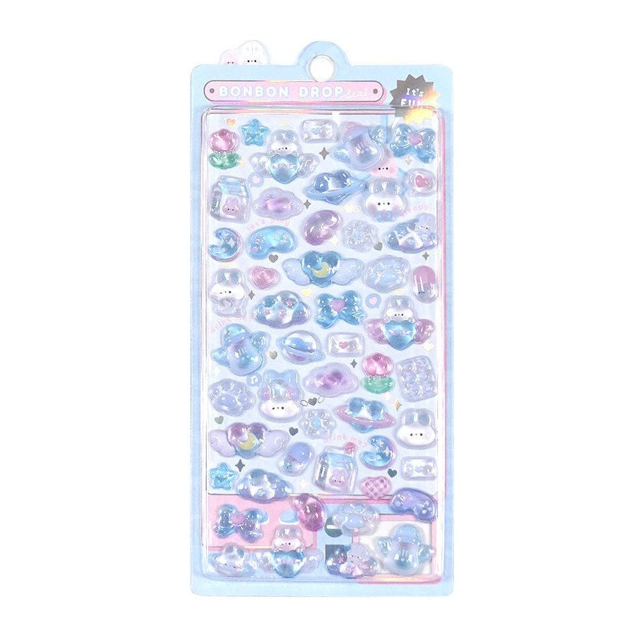Light Blue Bonbon Drop Q-Lia Stickers